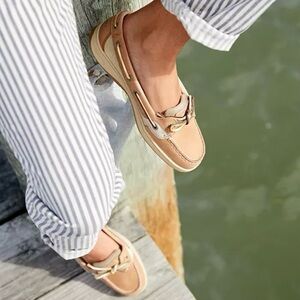 Sperry—Top-Sider Angelfish Boat Shoe, Linen Gold (Size 9.5)